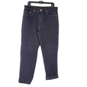 Levi's 550 vintage relaxed black Jeans Mens 38x34 Made In The USA